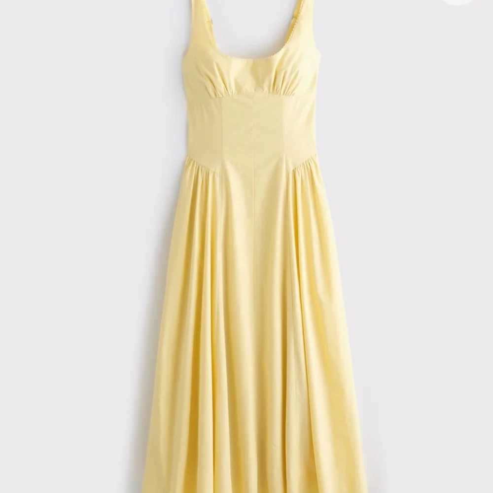 ISO A&F Dipped Waist Scoopneck Midi Dress - Picture 2 of 2